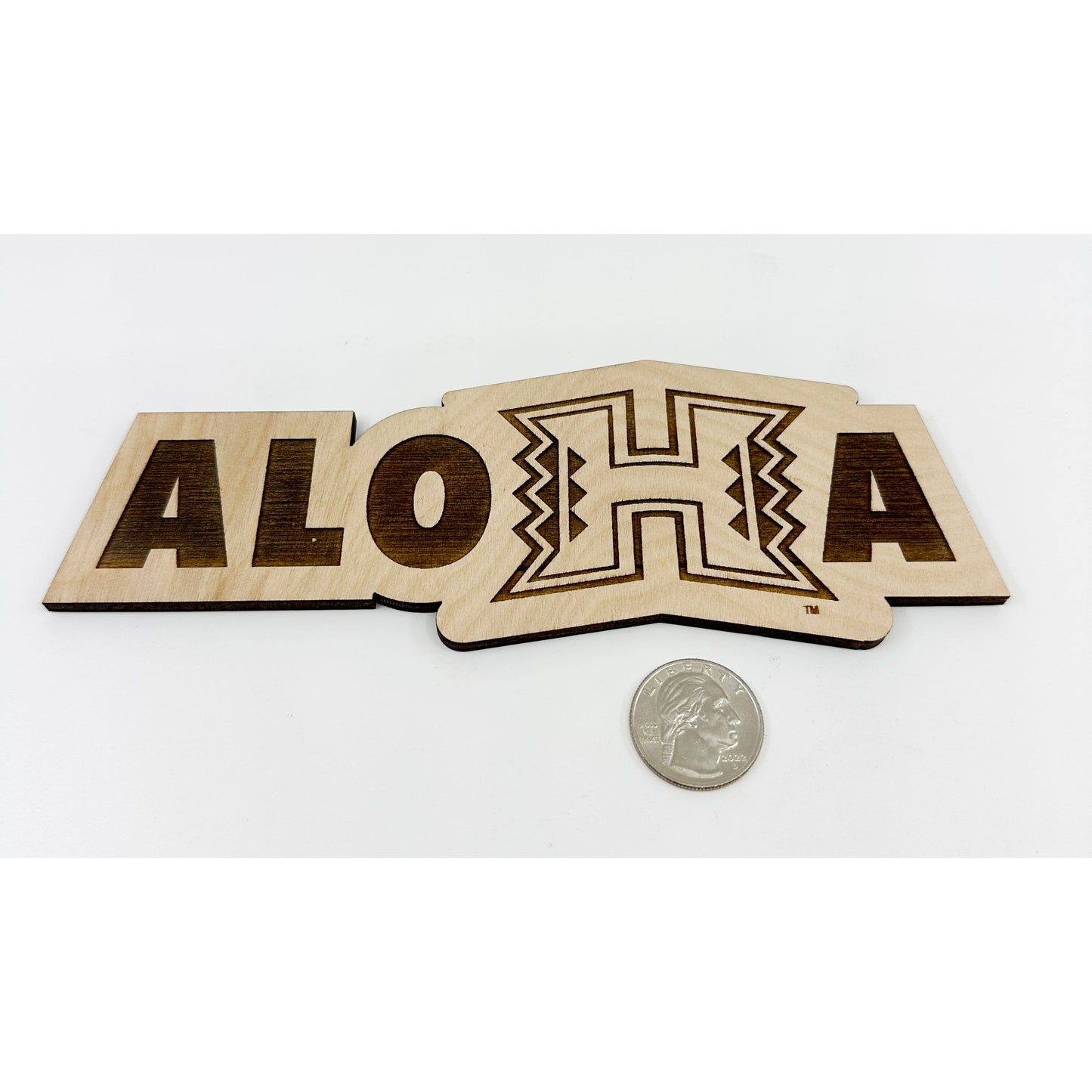 Officially Licensed University of Hawaii AloHa Wood Sign
