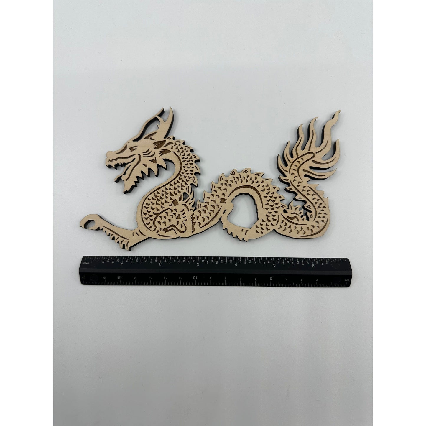 Laser Cut Wooden Dragon Cut Out Keepsake