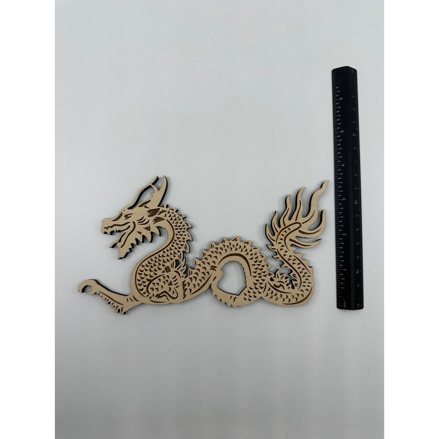 Laser Cut Wooden Dragon Cut Out Keepsake