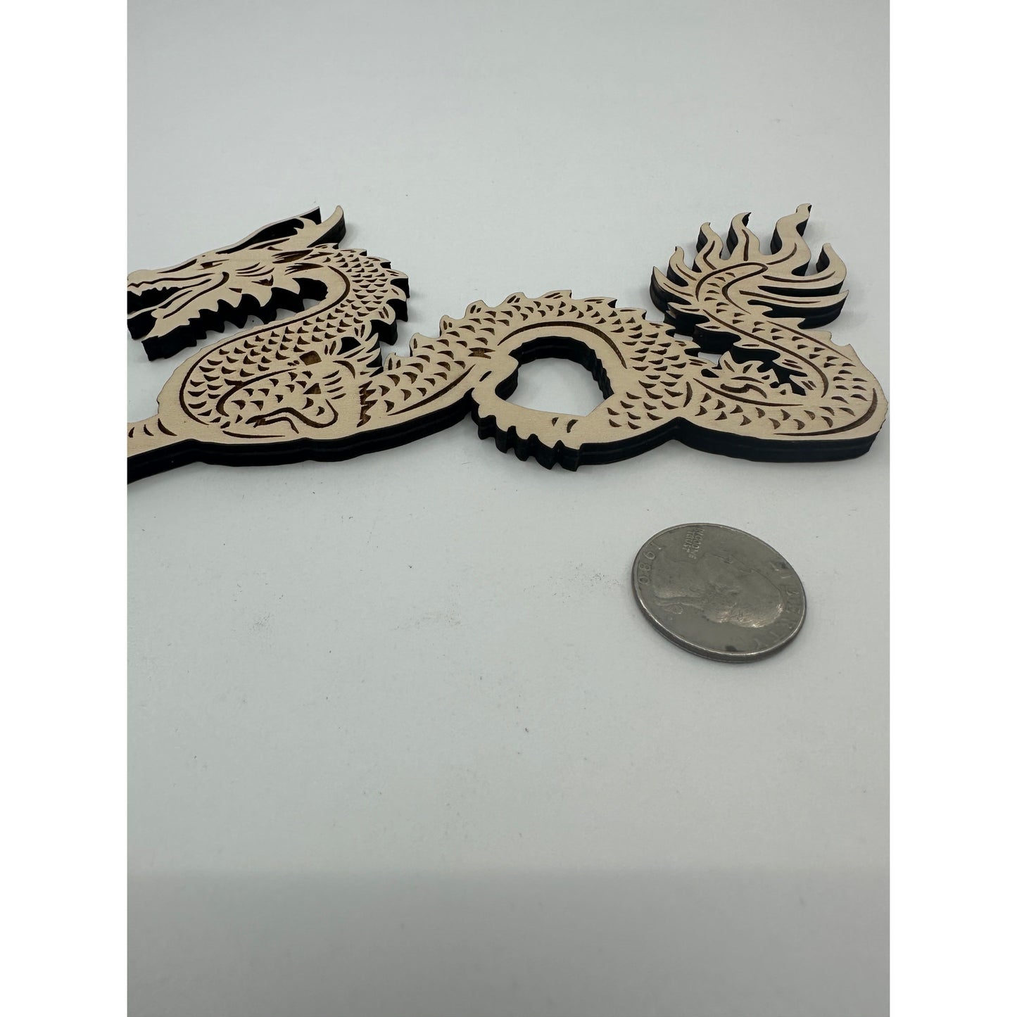 Laser Cut Wooden Dragon Cut Out Keepsake