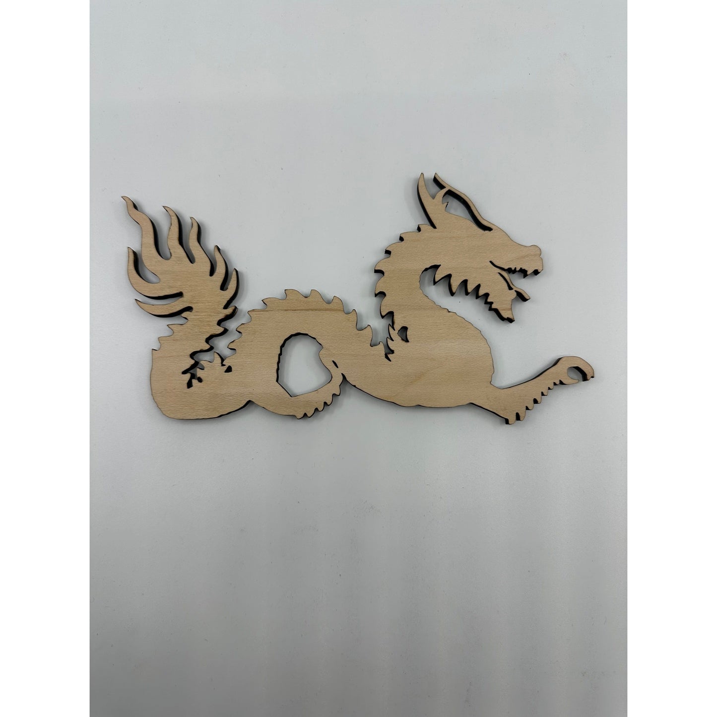 Laser Cut Wooden Dragon Cut Out Keepsake