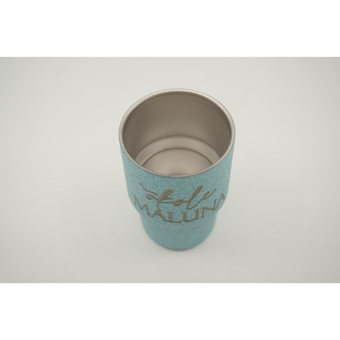 'Okole Maluna Shot Glass - Glitter Blue