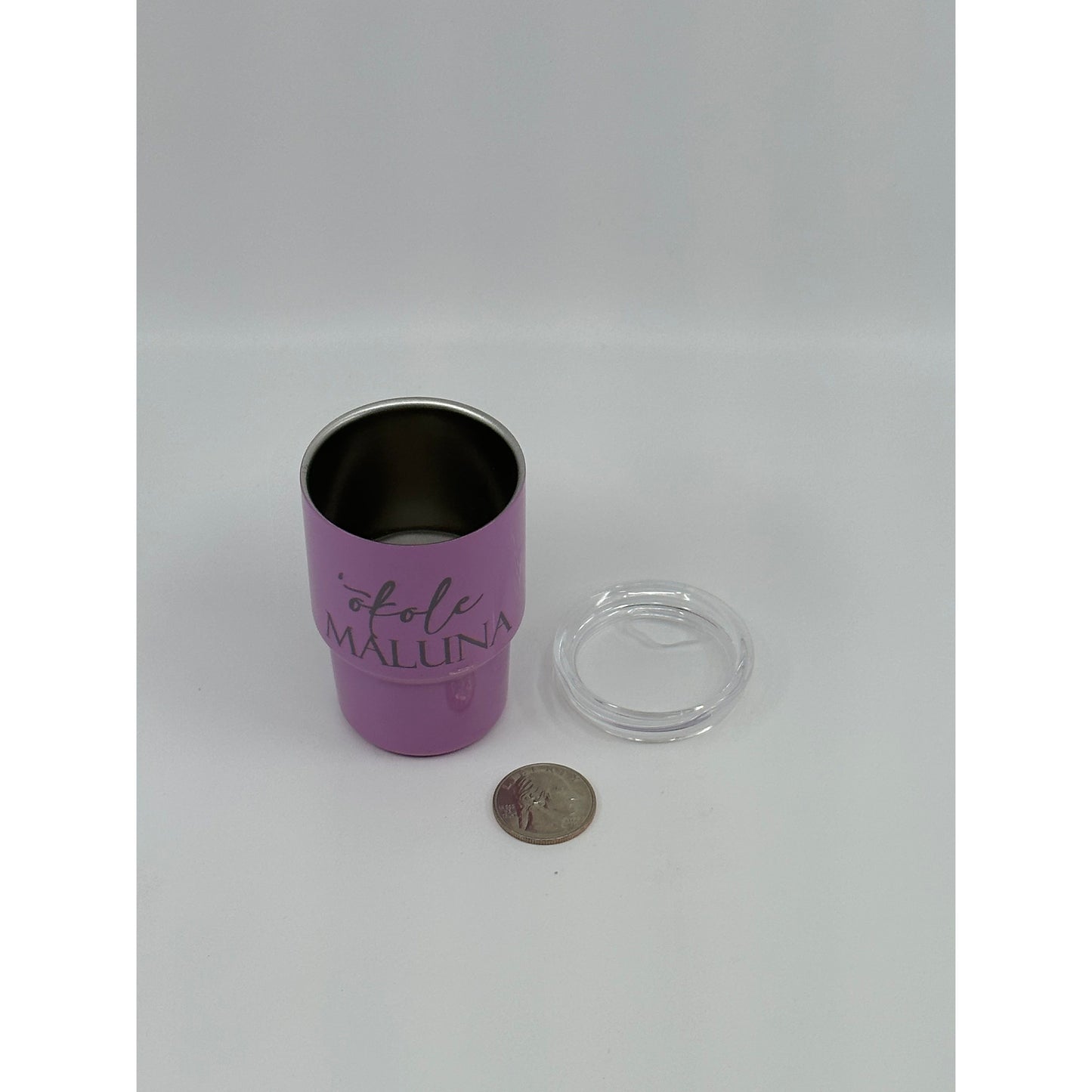'Okole Maluna Shot Glass - Light Purple