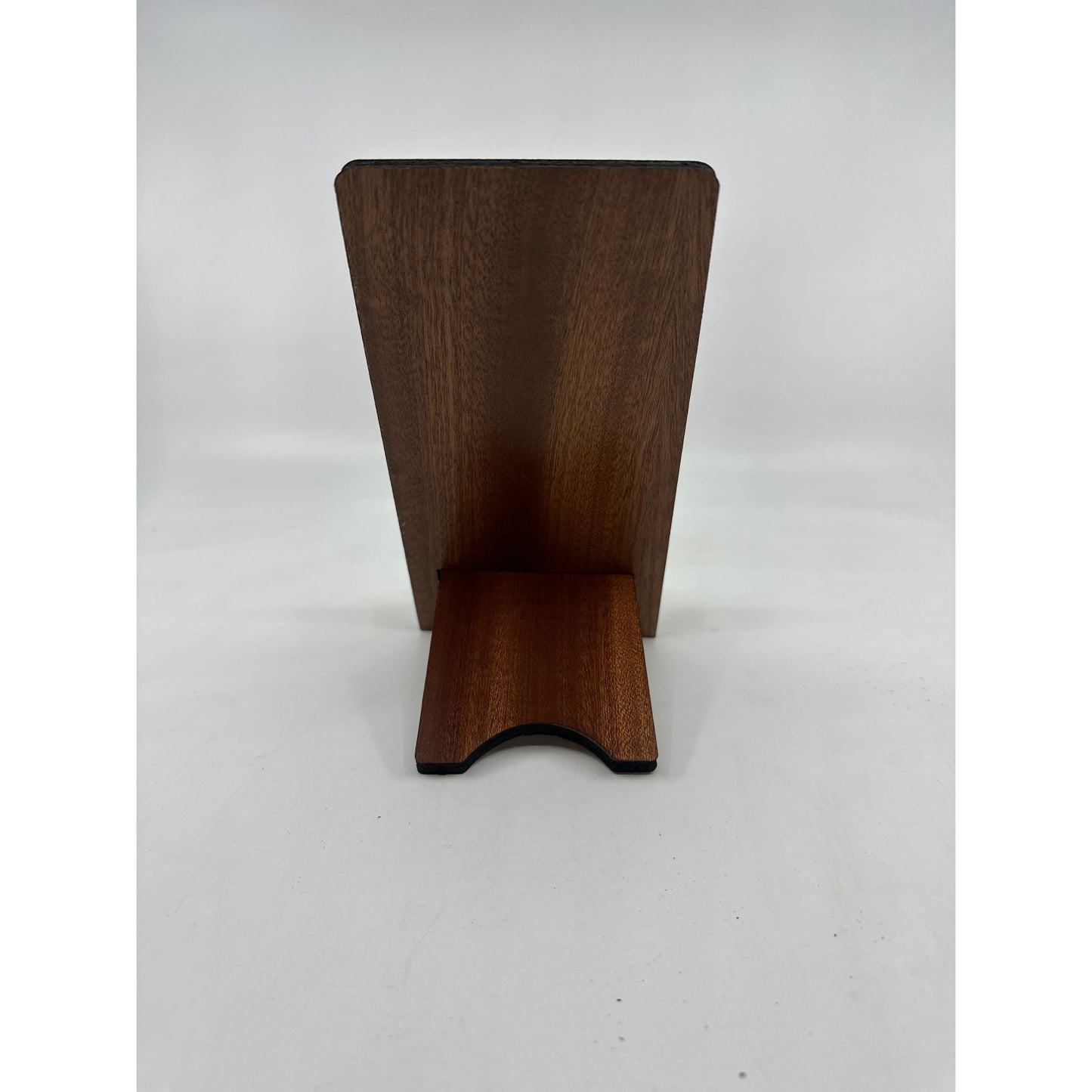 Laser Cut Sapele Plywood Phone Stand - Draped Lei
