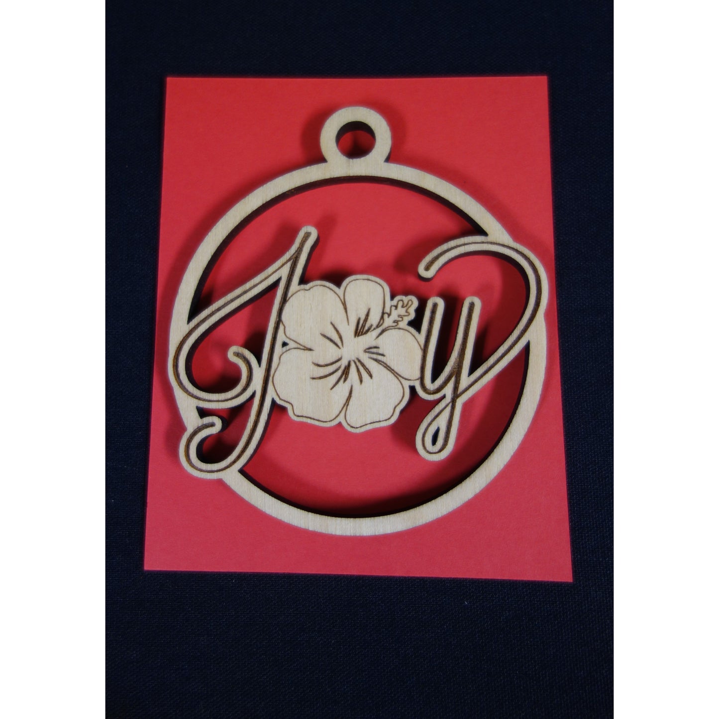 Christmas Joy with Hibiscus Keepsake Ornament