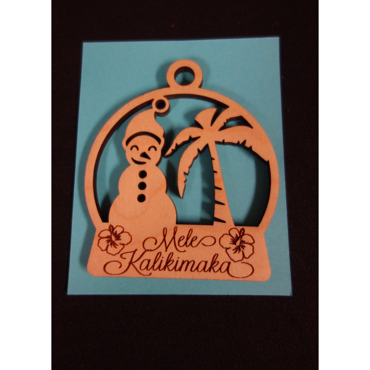 Mele Kalikimaka Snowman Ornament