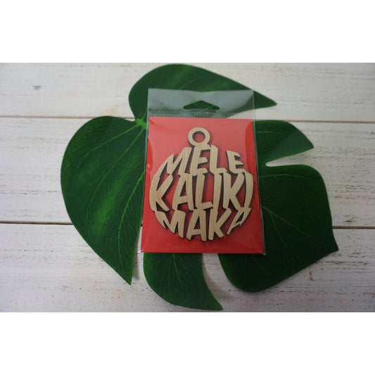 Mele Kalikimaka Circle Keepsake Ornament