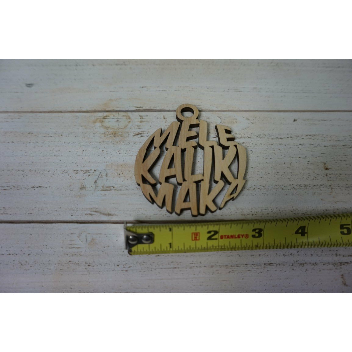 Mele Kalikimaka Circle Keepsake Ornament
