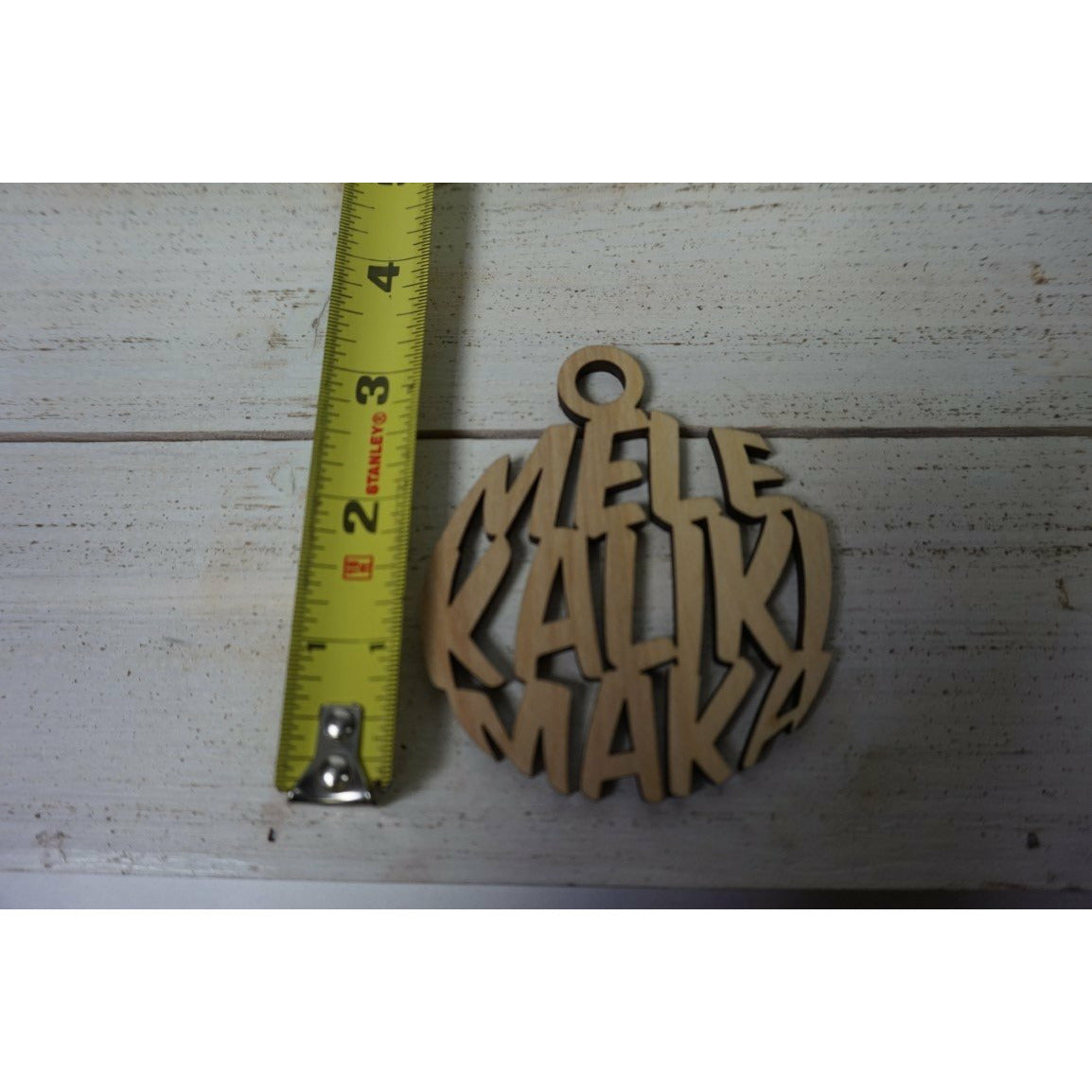 Mele Kalikimaka Circle Keepsake Ornament