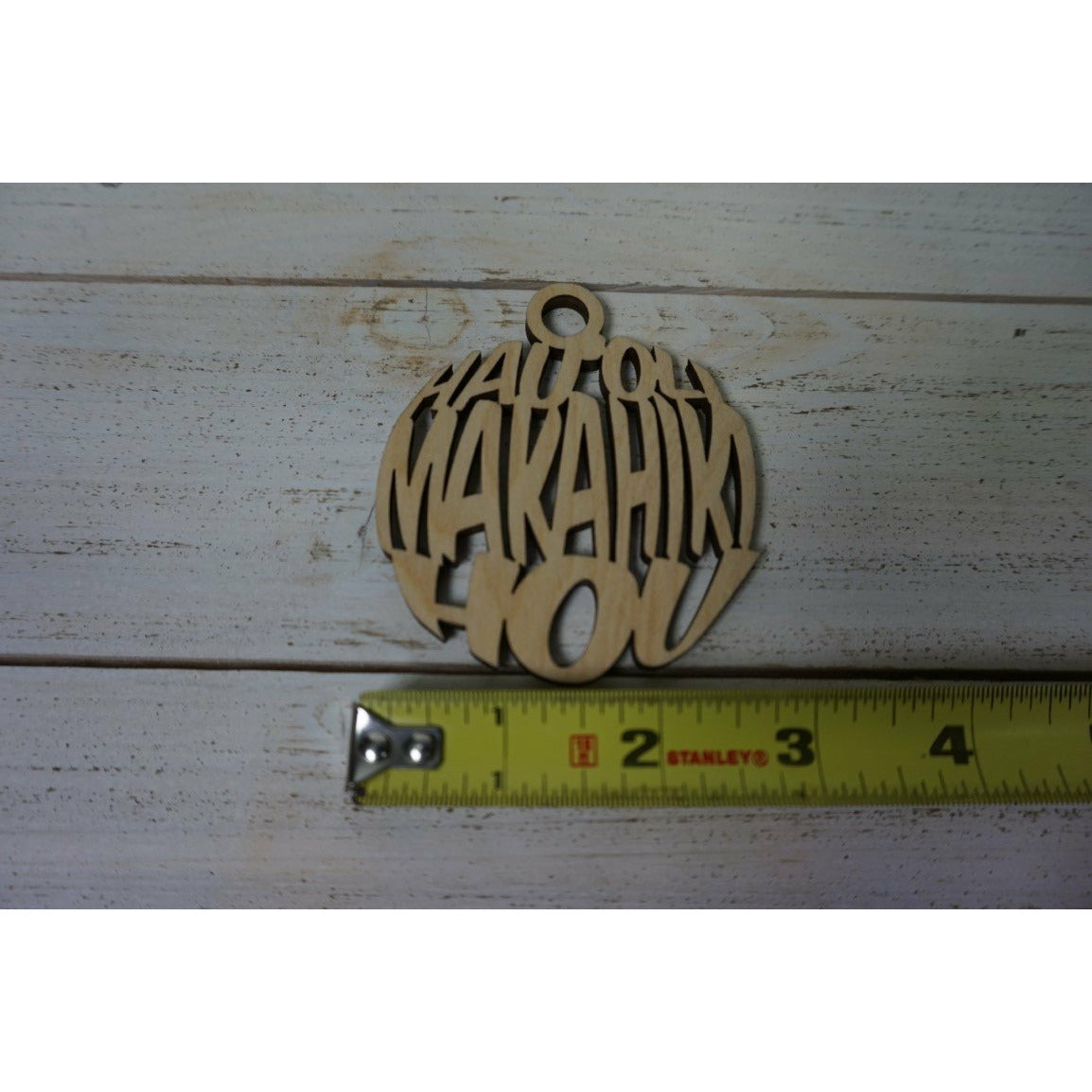 Hauoli Makahiki Hou Circle Keepsake Ornament