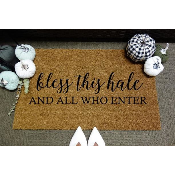 Bless This Hale Door Mat