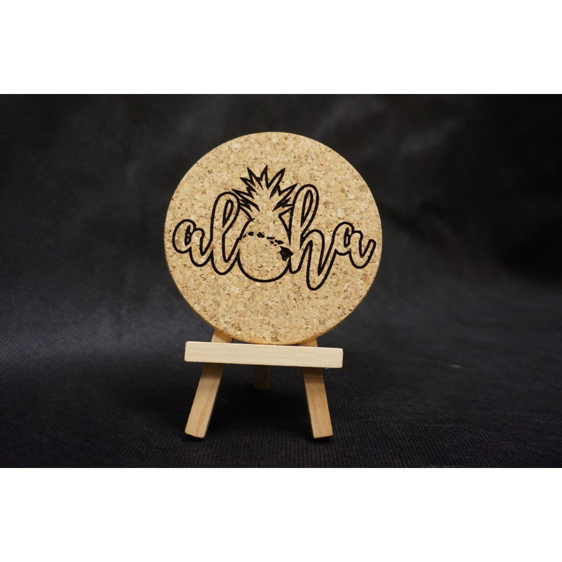 Aloha Pineapple HI Islands Cork Coaster