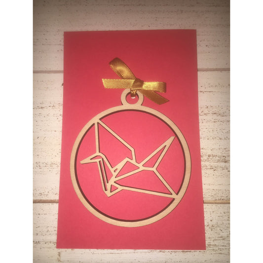 Origami Crane Ornament