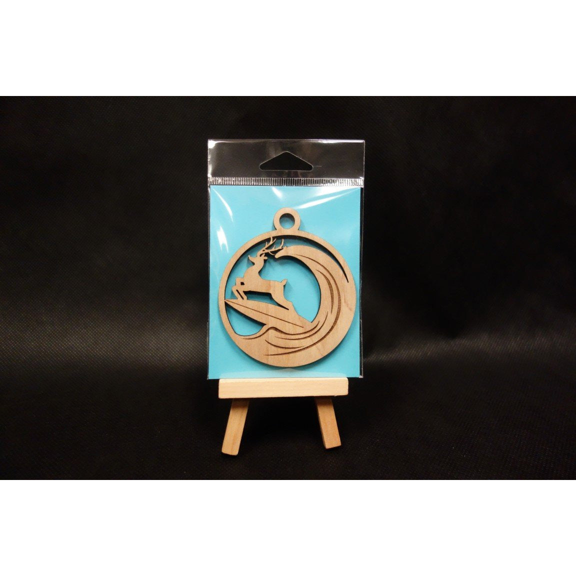 Christmas Surfing Reindeer Keepsake Ornament