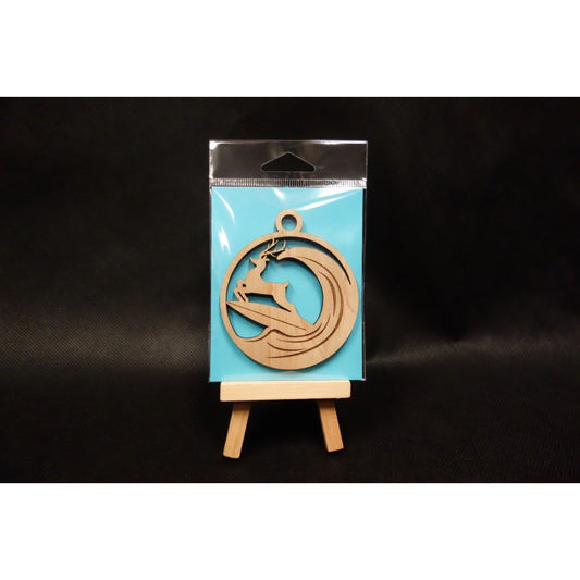 Christmas Surfing Reindeer Keepsake Ornament