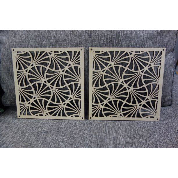 Tropical Fan Style Palm Square Panel
