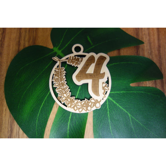 12 Days of Christmas Day 4 Wood Keepsake Ornament