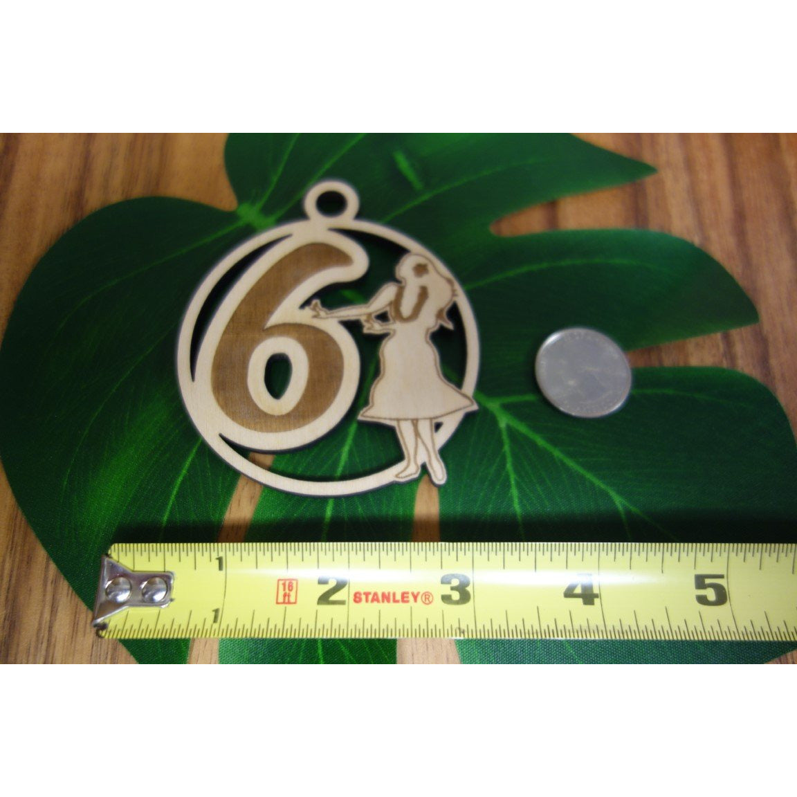 12 Days of Christmas Day 6 Wood Keepsake Ornament