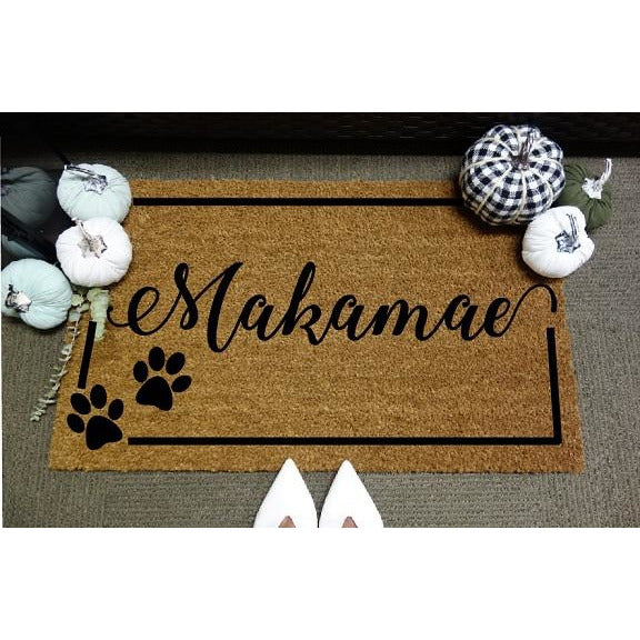 Paw Prints *Customizable* Door Mat