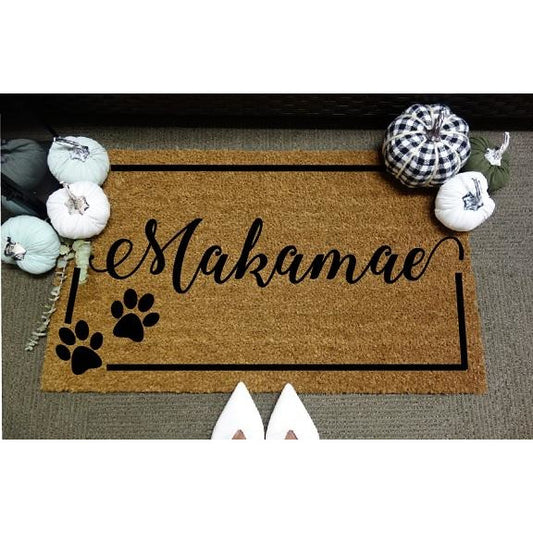 Paw Prints *Customizable* Door Mat