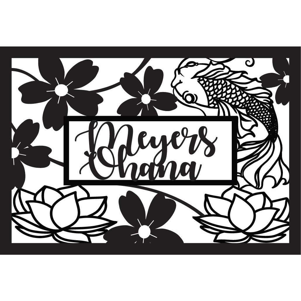 *CUSTOM ORDER* Koi Fish Family Plaque