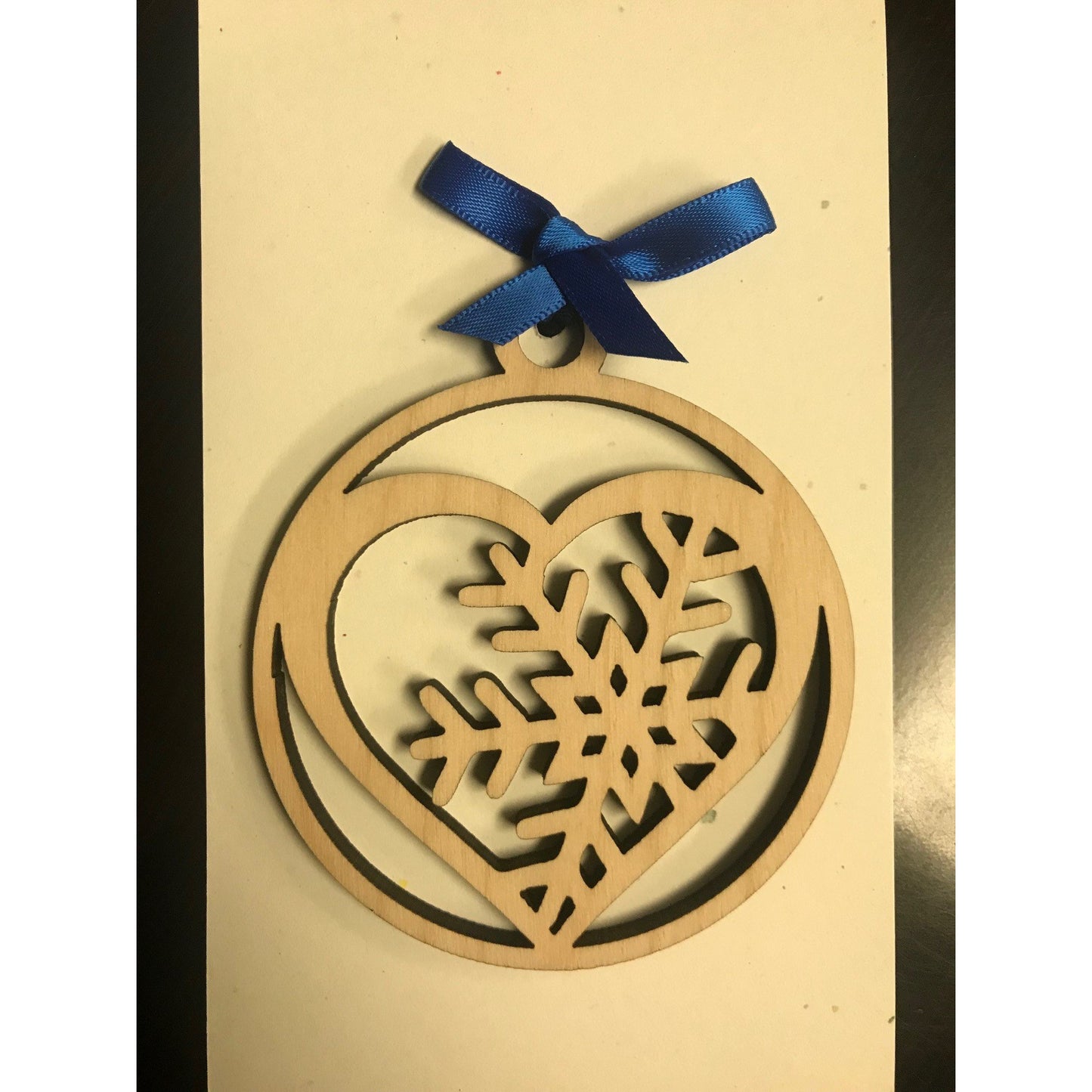 Snowflake Heart Ornament