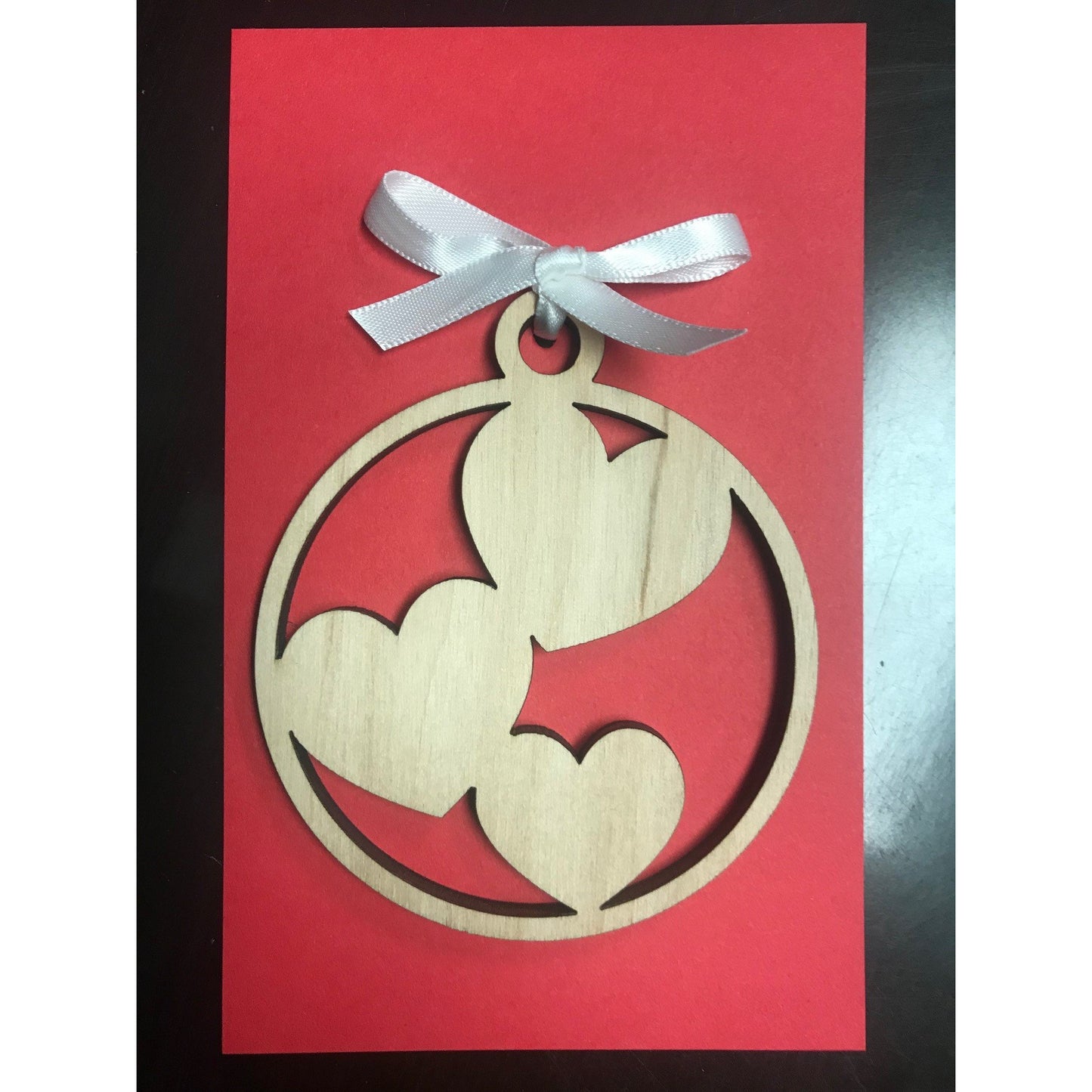 Triple Heart Love Ornament