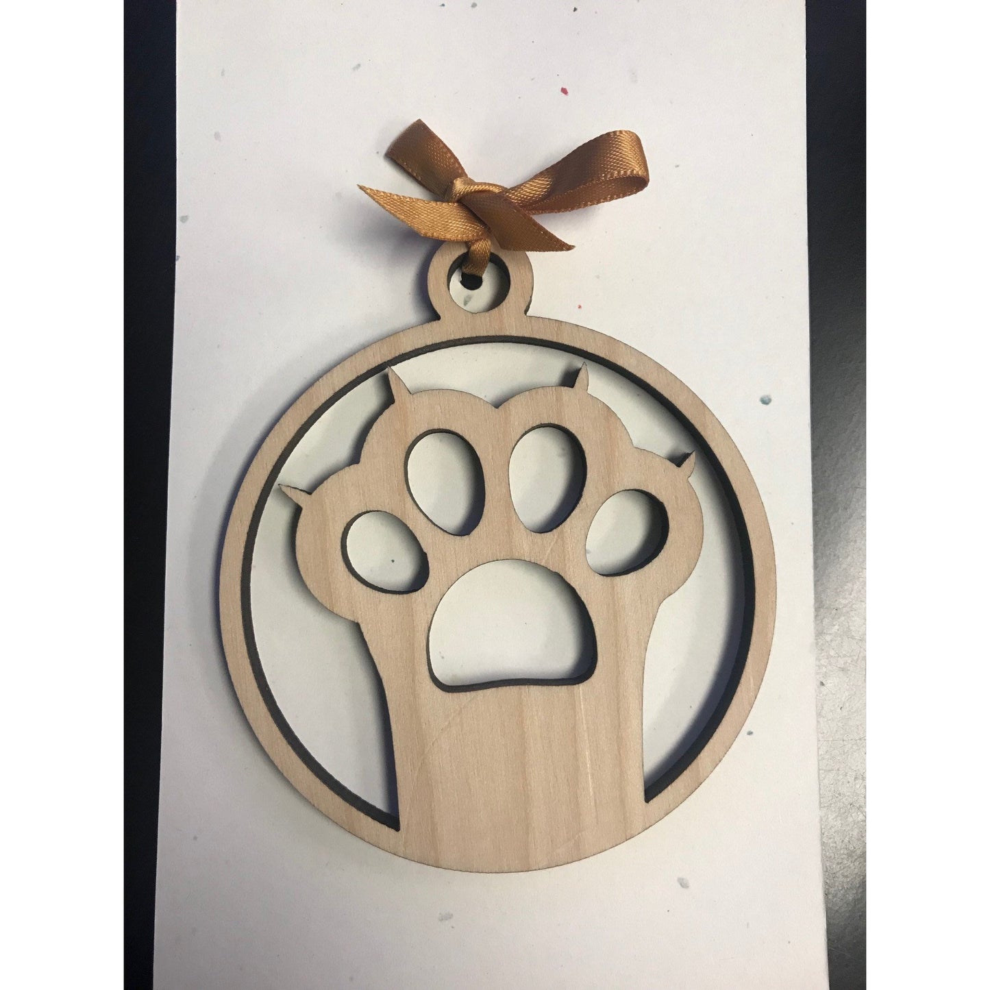 Cat Paw Print Ornament