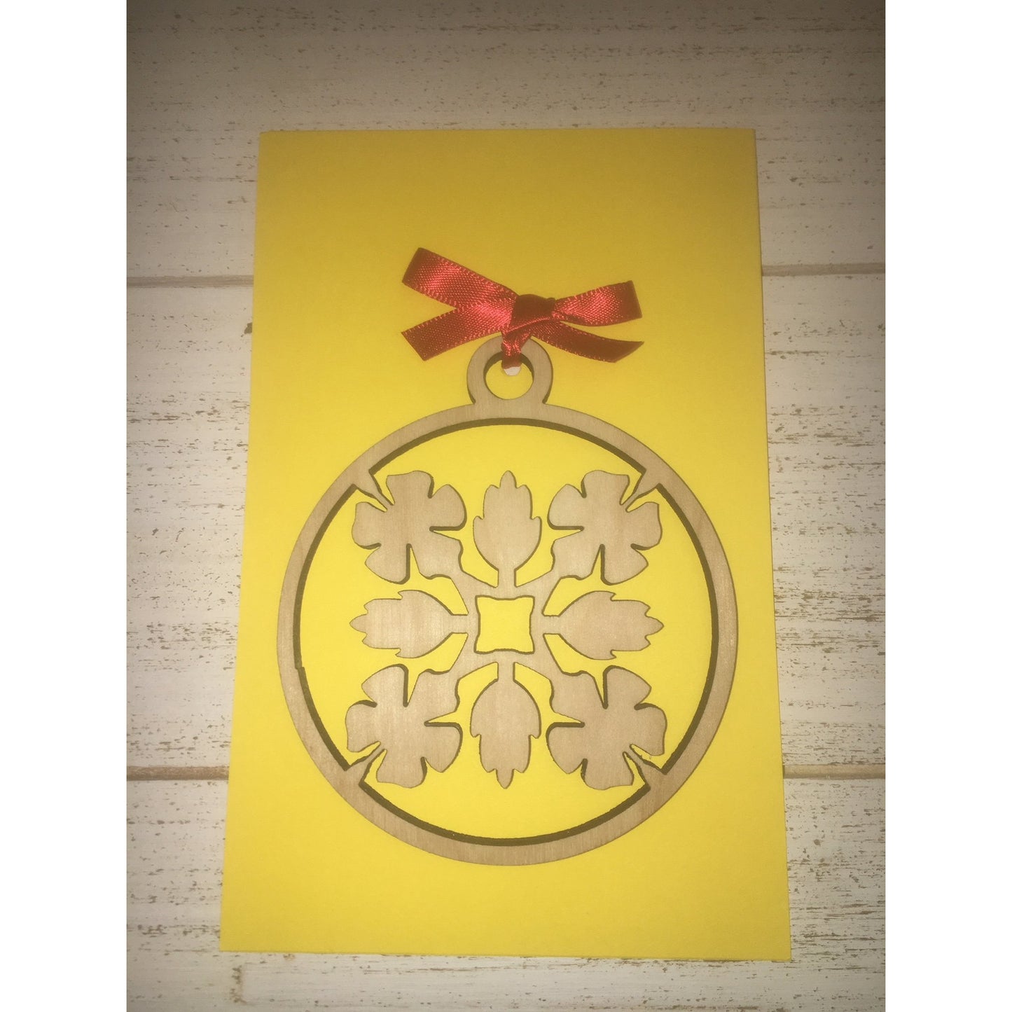 Hibiscus Quilt Pattern Ornament