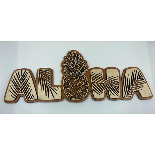 Aloha Pineapple Indoor Wall Decoration
