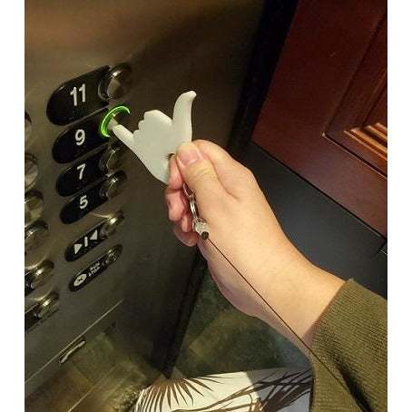 Acrylic Shaka shaped "Pointers" Hands Free Button Pusher