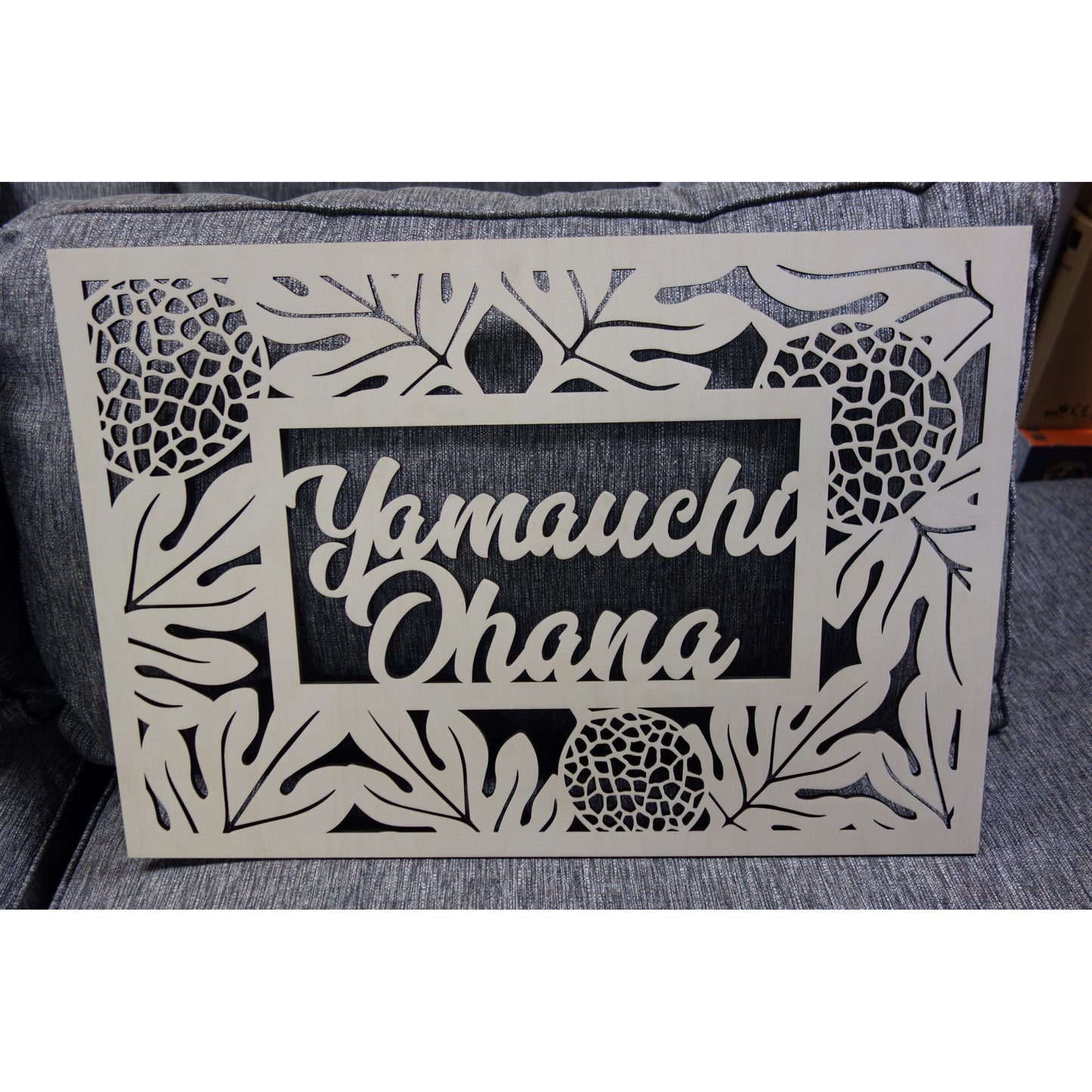 *CUSTOM ORDER* `Ulu (Breadfruit) Family Plaque, 26" x 18"