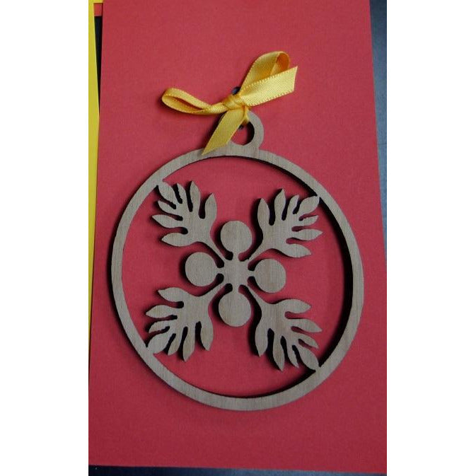 Hawaiian Quilt Design - 'Ulu Breadfruit Ornament