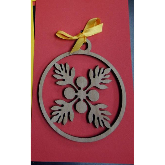 Hawaiian Quilt Design - 'Ulu Breadfruit Ornament