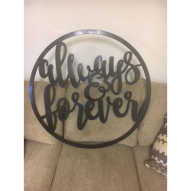 *CUSTOM ORDER* Wood Double Names Circle