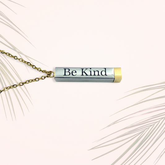 Hidden Message Bar Necklace (gold/silver)