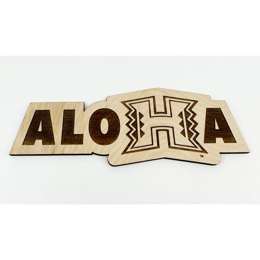 Officially Licensed University of Hawaii AloHa Wood Sign