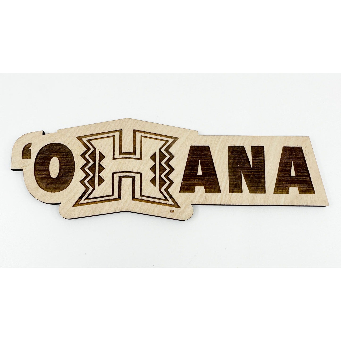 Officially Licensed University of Hawaii OHana Wood Sign