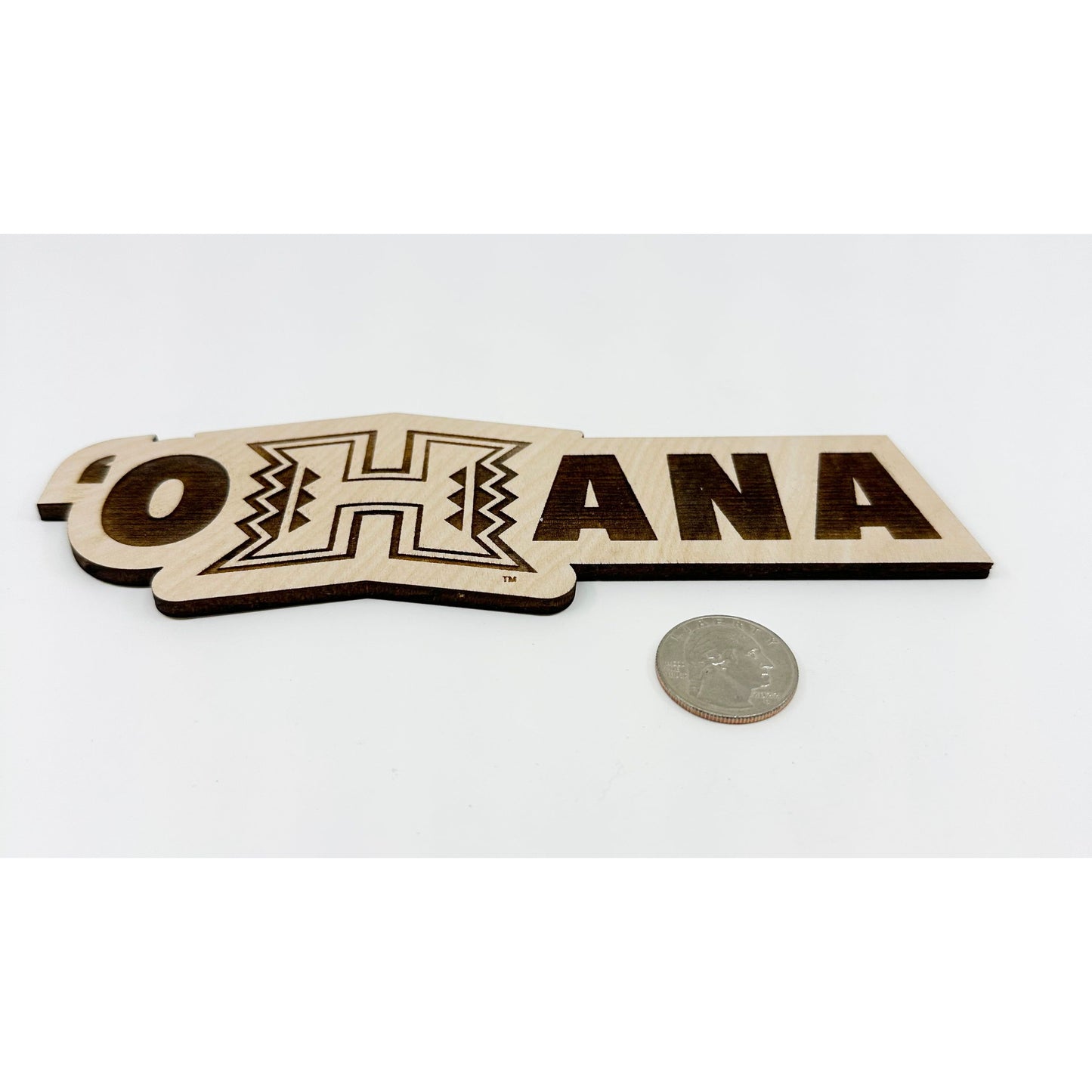 Officially Licensed University of Hawaii OHana Wood Sign