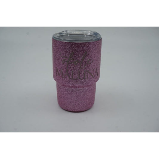 'Okole Maluna Shot Glass - Glitter Pink