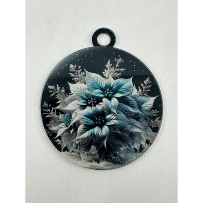 Winter Poinsettia Acrylic Keepsake Ornament