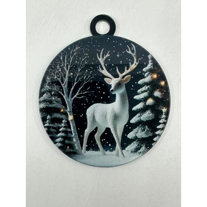 Winter Reindeer Acrylic Keepsake Ornament