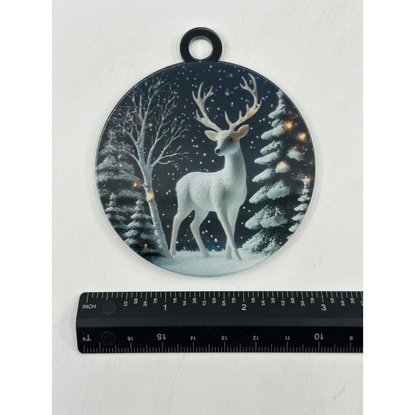 Winter Reindeer Acrylic Keepsake Ornament