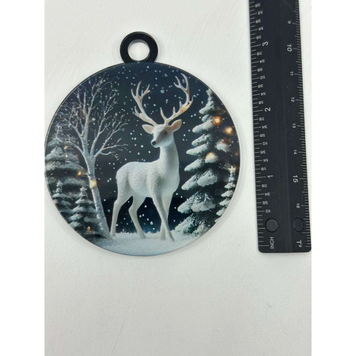 Winter Reindeer Acrylic Keepsake Ornament