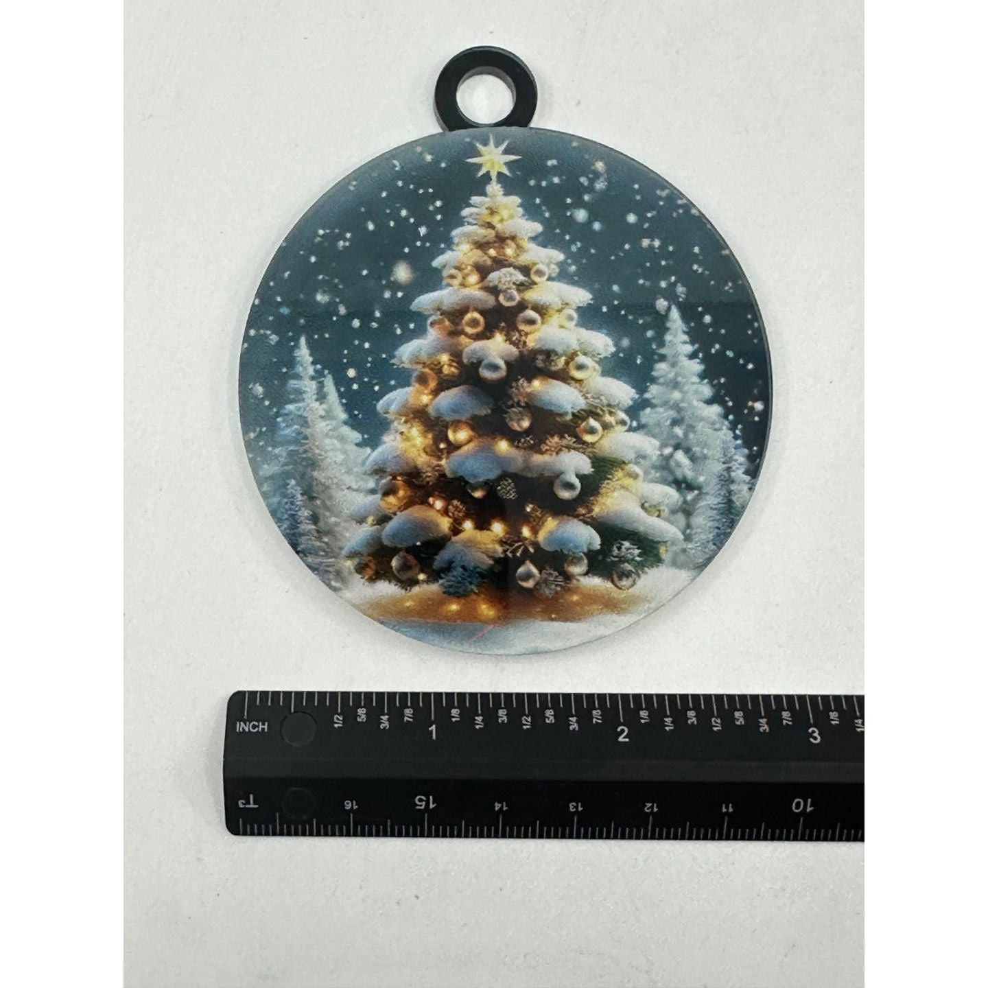 Glowing Christmas Tree Acrylic Keepsake Ornament