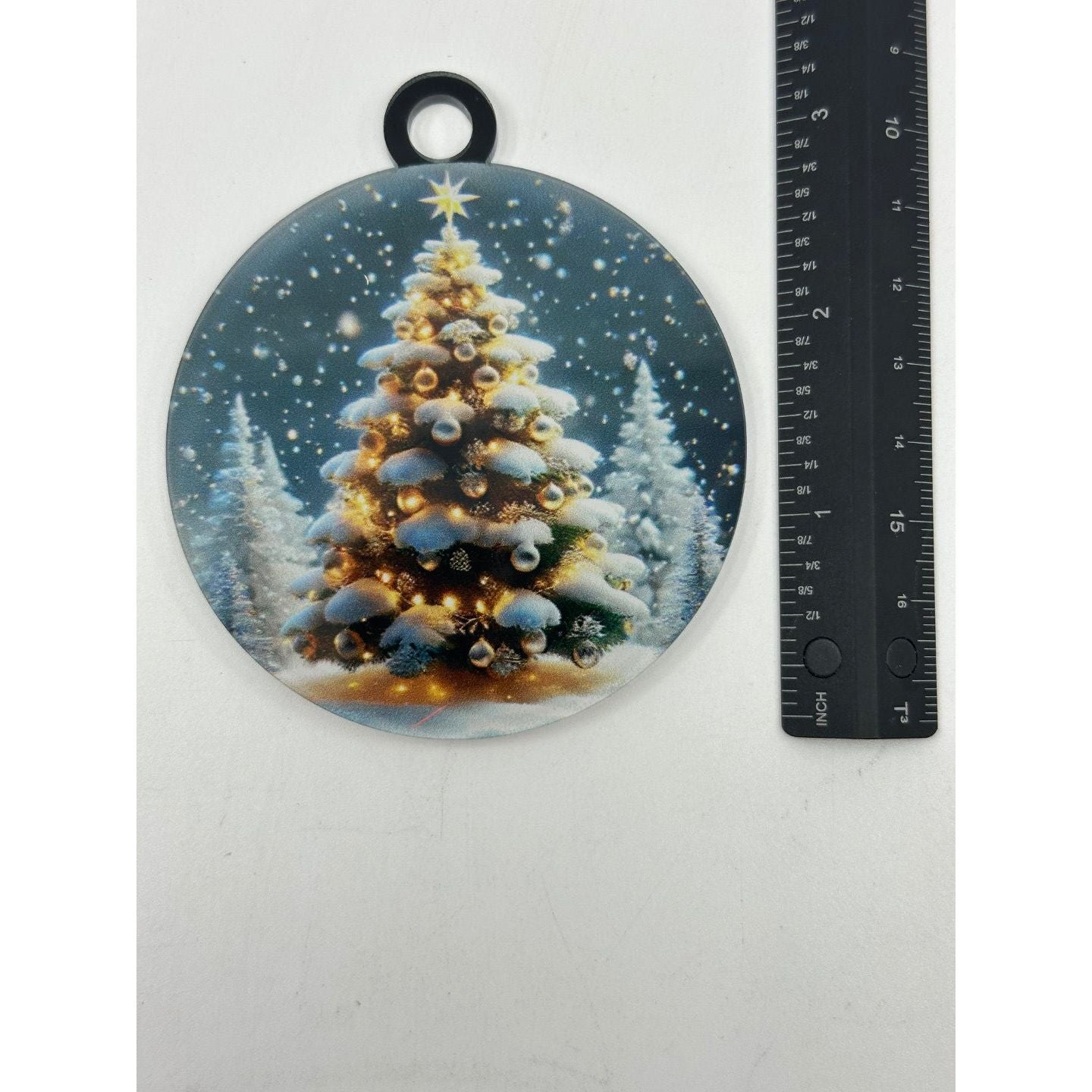 Glowing Christmas Tree Acrylic Keepsake Ornament