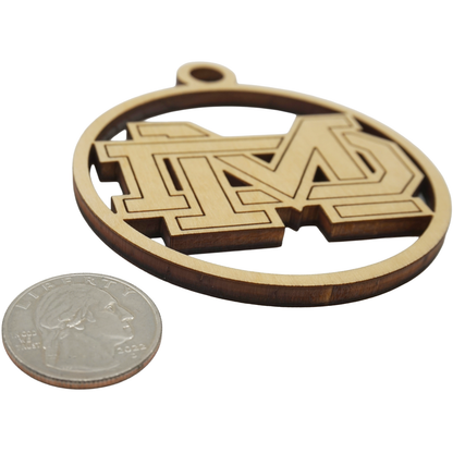 Damien Athletics *FUNDRAISER* Logo Keepsake Ornament, Version 2