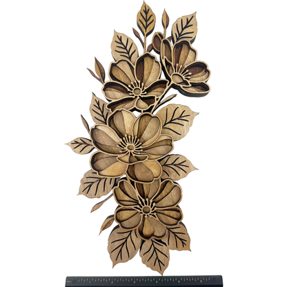 Layered Birch Floral Wall Art