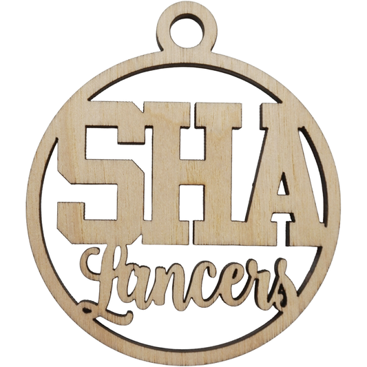 Sacred Hearts Academy Lancers School Ornament