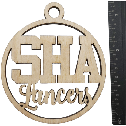 Sacred Hearts Academy Lancers School Ornament
